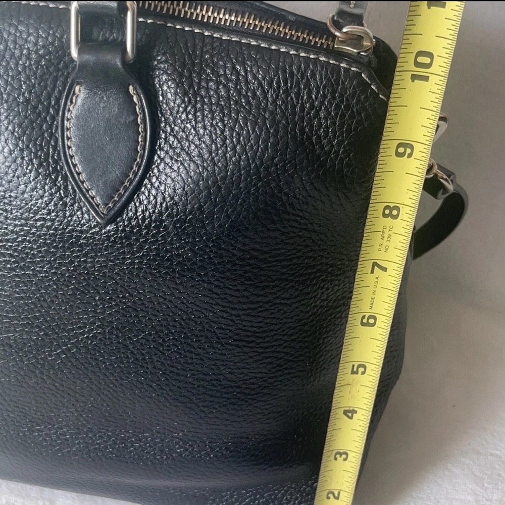 Dooney & Bourke Black Pebbled Leather Satchel - Picture 15 of 16